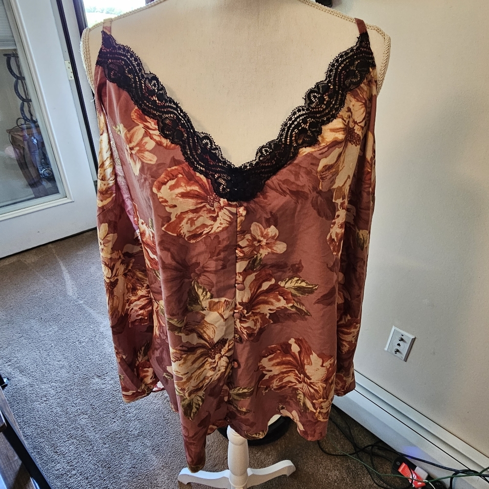 Torrid Silk Lace Cami